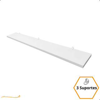 1 Prateleira Branca 80X10 Com Suporte Flutuante Mdf  Organizadora Decoração Cozinha Quarto Banheiro em Oferta na Shopee