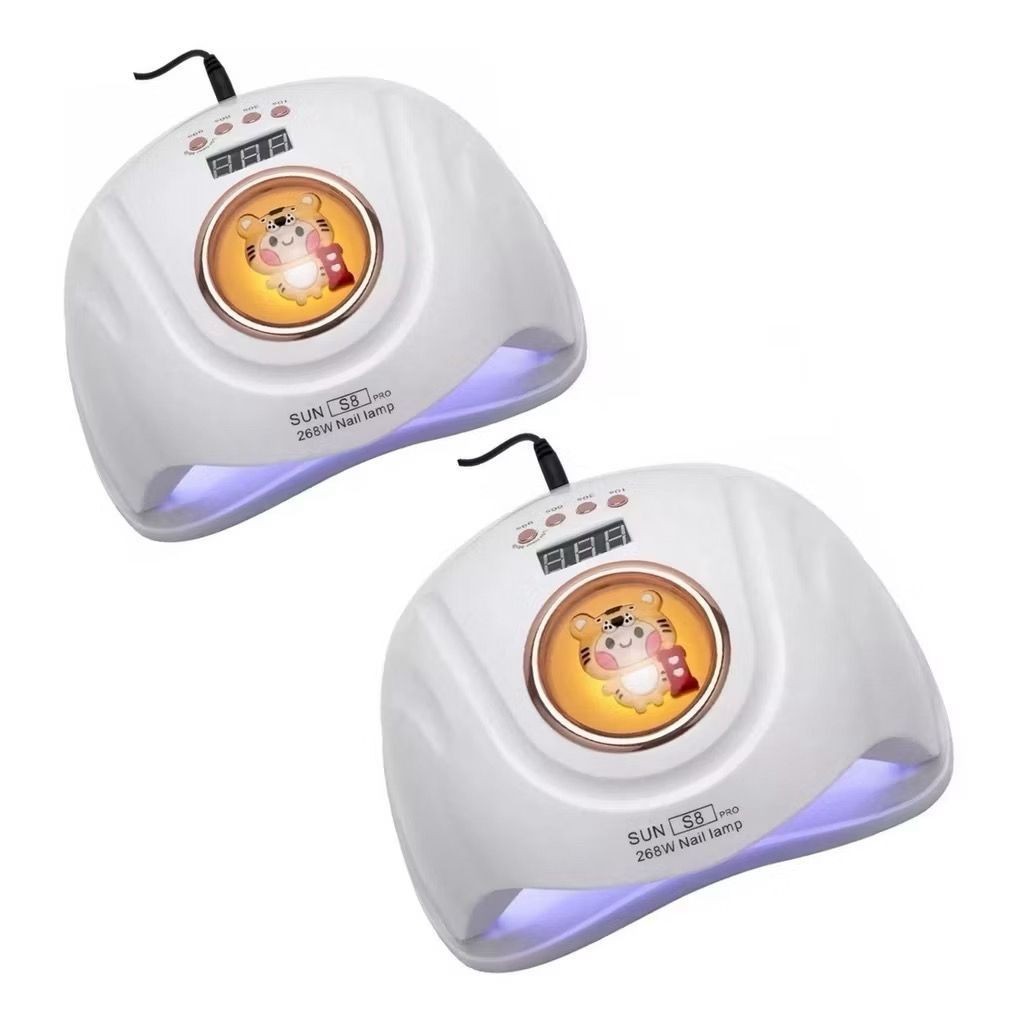 KIT 2x Cabines Sun S8 Pro 57 LEDs 268w Unha Gel Secagem Rápida BIVOLT
