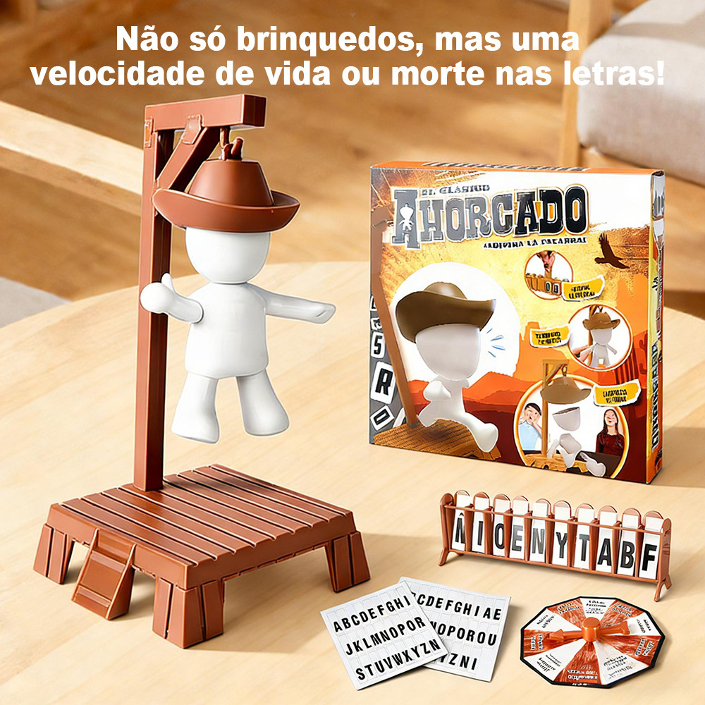 Jogo De Tabuleiro Interativo Para Família Hangman-Brinquedo De Adivinhação De Palavras