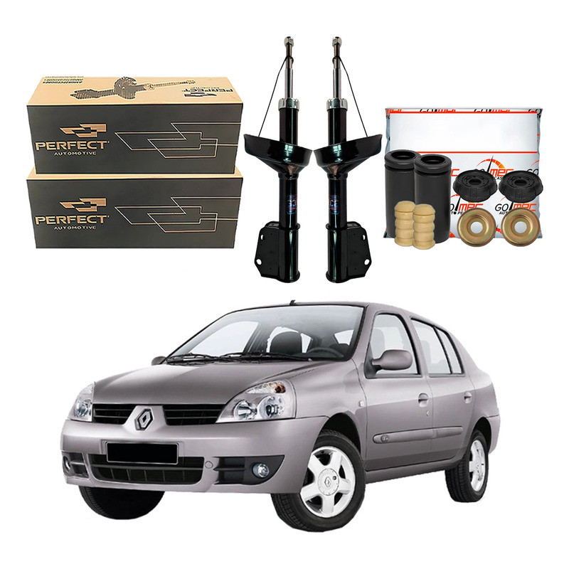 Kit Amortecedor Dianteiro Clio Sedan 1.0 2003 A 2009