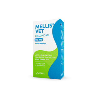 MELLIS VET 0,5 MG COM 10 COMPRIMIDOS MELOXICAM PARA CAES em Oferta na Shopee