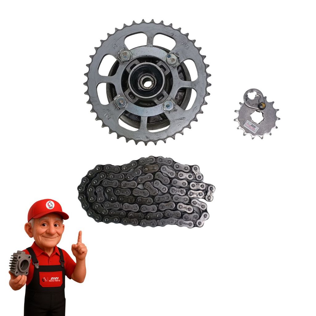 Kit Relação Pinhão Coroa Corrente Crypton 115 10/15 Original