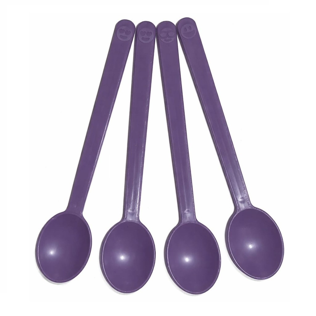 1000 Colher Descartável 15cm Emoji Açaí Sorvete Sobremesa Reforçada Roxa em Oferta na Shopee
