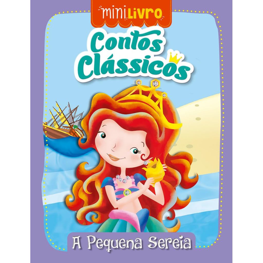 Minilivro Contos clássicos - A pequena sereia em Oferta na Shopee