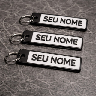 KIT 3 Tag Identificador de Mochila Personalizado- Chaveiro Zíper para Mala Viagem, Escola e Academia em Oferta na Shopee