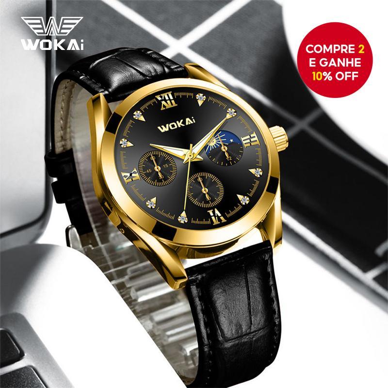 Relógio De Pulso De Quartzo Empresarial Premium Homens Diamante Jam Besi Lelaki-Movimento De Luxo , A Melhor Escolh