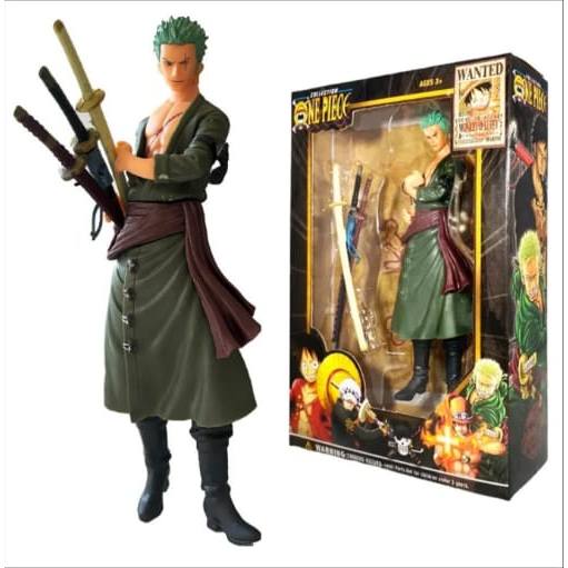 Boneco Anime Action Figure One Piece 18Cm - Roronoa Zoro