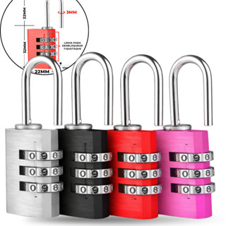 Cadeado Com Senha Resistente P/ Mala de Viagem Armário Academia Cadeado Com Segredo em Oferta na Shopee