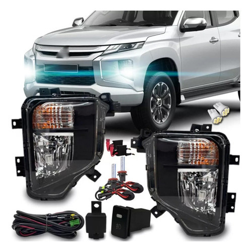 Kit Farol Milha Neblina L200 2020/ 2021 + Kit Xenon 8k