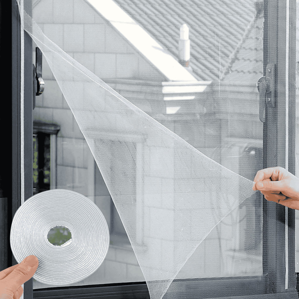 Kit 1/2/3/4 Telas Mosquiteiro Para Janela Contra Insetos 150x180 / 130x150 Com Velcro Mosquitos em Oferta na Shopee