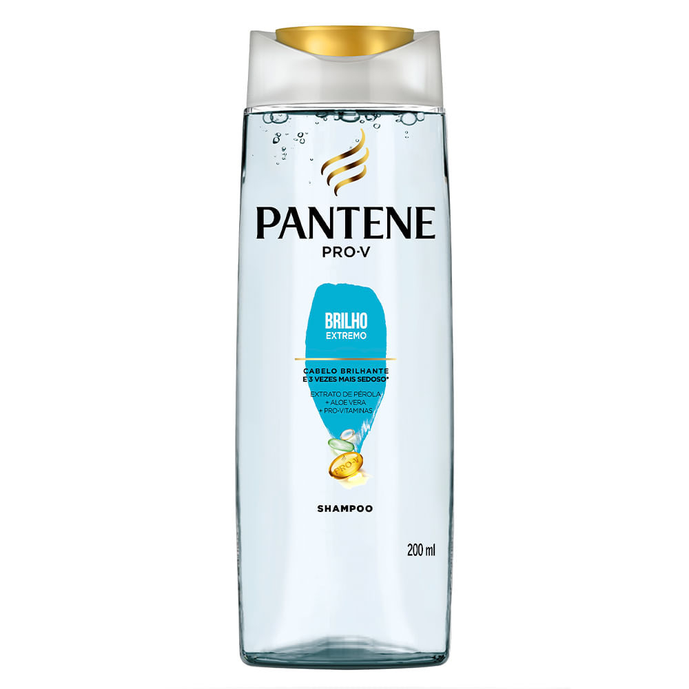 Shampoo Pantene Brilho Extremo 200ml em Oferta na Shopee