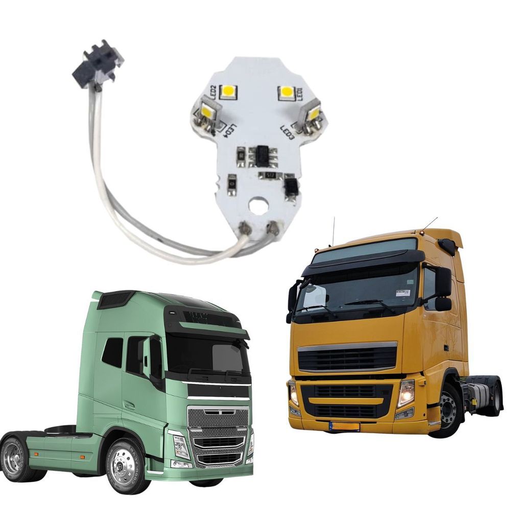 PLACA DE LED DRL FAROL PARA VOLVO FH/FM 2010 A 2014 MODULO ELETRONICO PARA FAROL LUZ DIURNA EDN