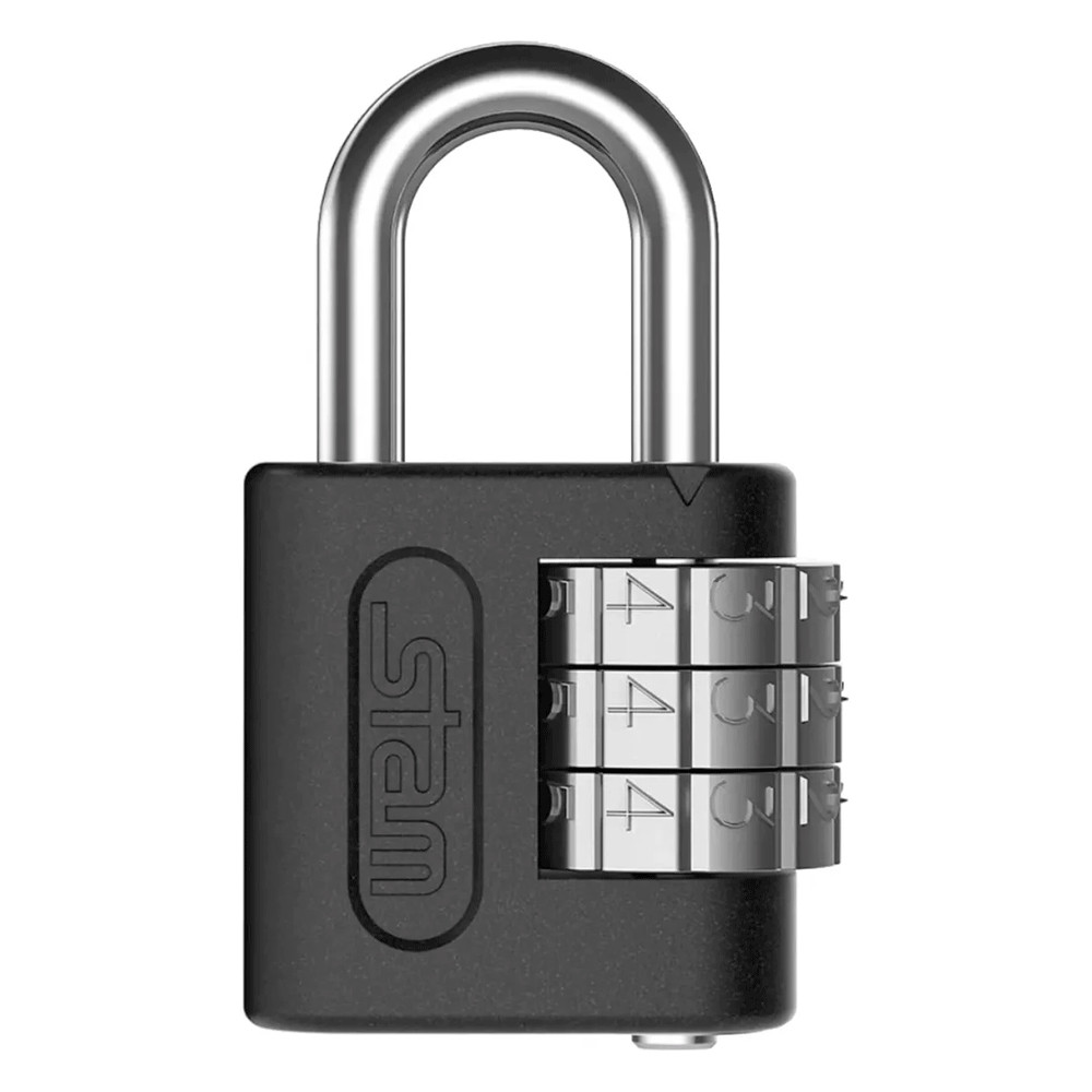 Cadeado Stam Segredo 25 mm Preto Fosco em Oferta na Shopee