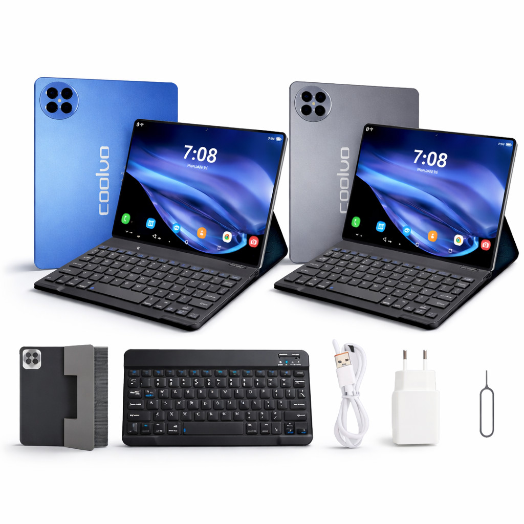 Tablet Android C10 256gb + 8gb Ram 10' Polegadas Wifi 5G Dual Chip Coolvo + Teclado