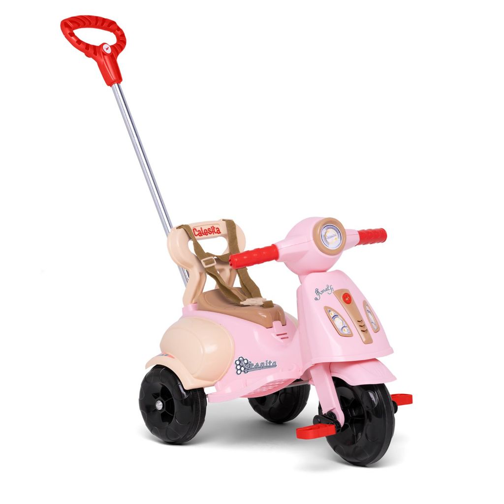 Carrinho De Passeio Ou Pedal Infantil 2 Em 1 Vespita Amalfi Calesita em Oferta na Shopee