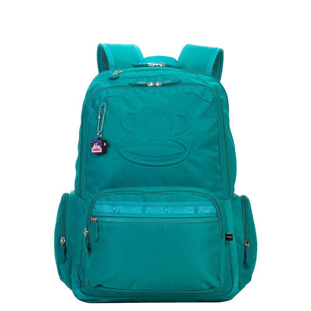 Mochila Grande 2 Compartimentos Paul Frank T03 - Esmeralda em Oferta na Shopee