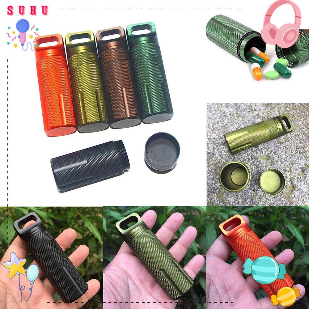 SUHU EDC Kit Recipiente Garrafas De Vedação De Cápsula De Alumínio Para Exterior
