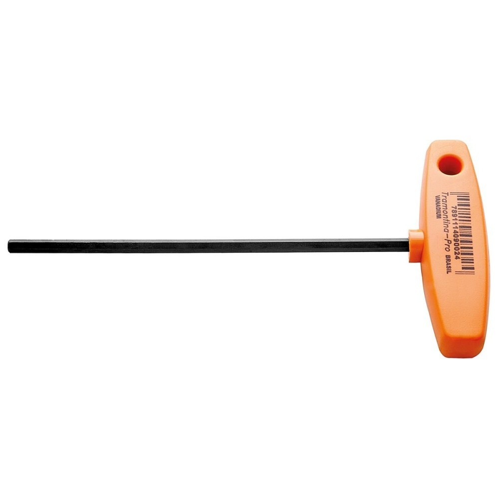 Chave allen cabo "T" 3 x 126 mm  aço cromo vanádio - Tramontina PRO
