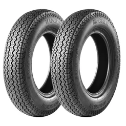 Kit Par Pneu Carro Maggion 5.60-15 FC F2 Falco 4 Lonas Carro Fusca Uso com Câmara