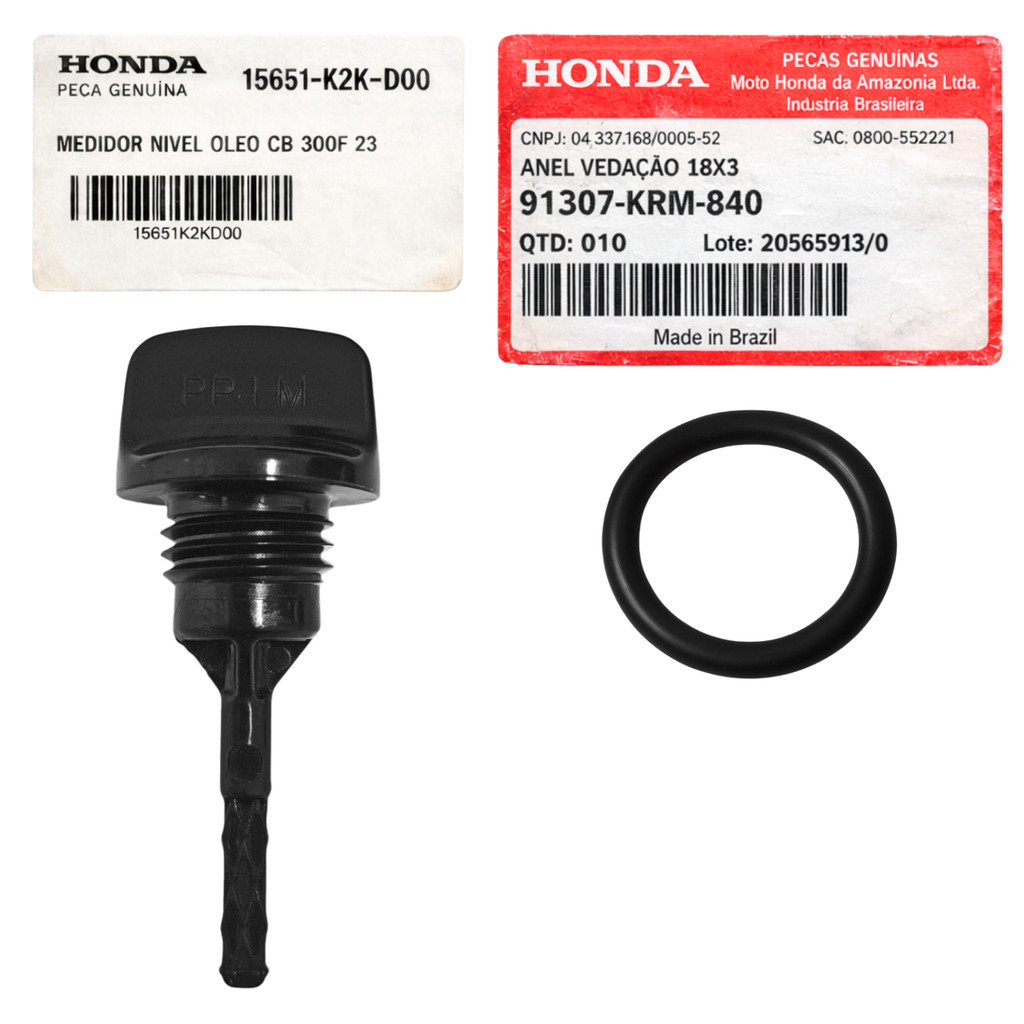 Vareta Nível Óleo E Oring Cb 300F Twister Original Honda