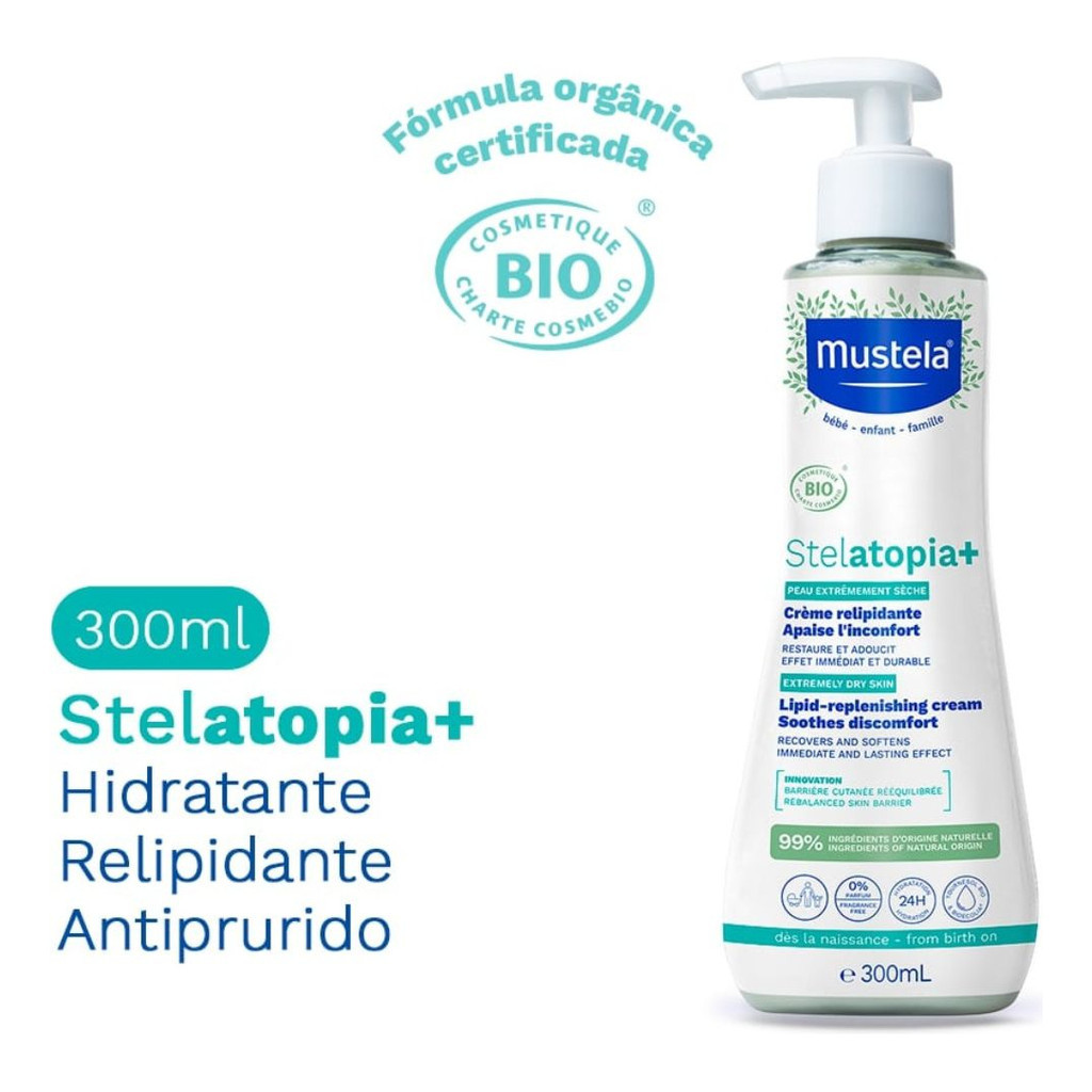 Hidratante Relipidante Antiprurido Mustela Stelatopia+ 300ml