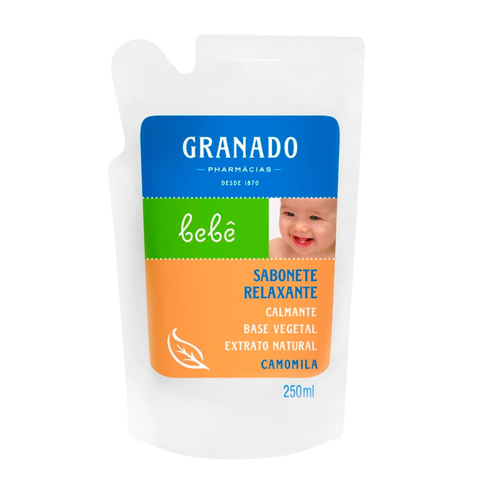 Sabonete Líquido Infantil Camomila Granado Bebê Refil 250ml em Oferta na Shopee