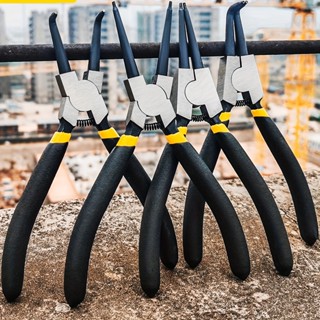 Jogo 4 Peças Alicate para Anéis Trava Interno e Externo Bico Reto e Curvo Profissional em Oferta na Shopee