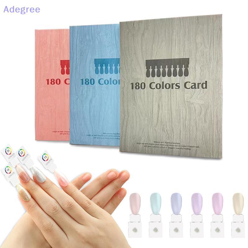 Adegree 120/180 Cores Magnéticas Unhas Falsas Dicas Livro De Exibição Armazenamento De Esmalte Estilos De Mostrando Com 