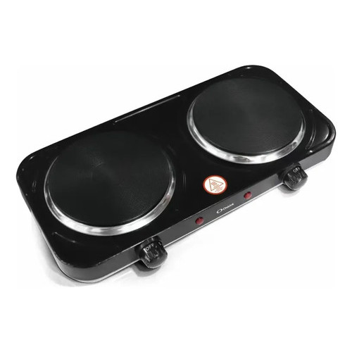 Fogão Elétrico Cooktop 2 Bocas Fogareiro Portátil 2000w Preto 127v