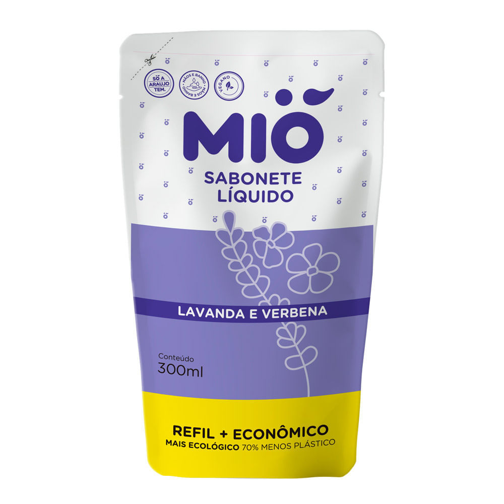 Sabonete Líquido Mió Lavanda e Verbena Refil 300ml em Oferta na Shopee