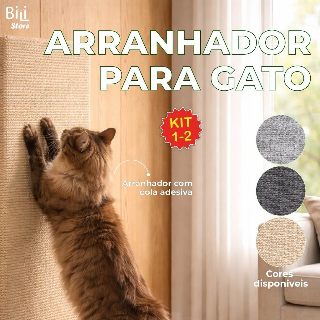 Arranhandor para Gatos Adesivo Protetor Sofá Carpete  30x60cm em Oferta na Shopee
