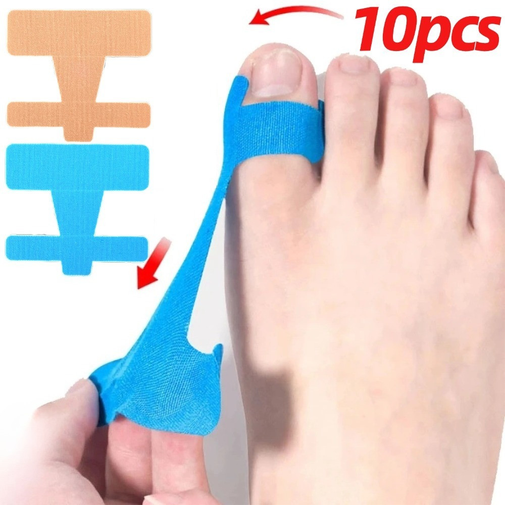 10 Unidades Respiráveis Anti Fricção Remendos Musculares De Joanete Autoadesivos Pré-Cortados Remendo Elástico De Valgo 