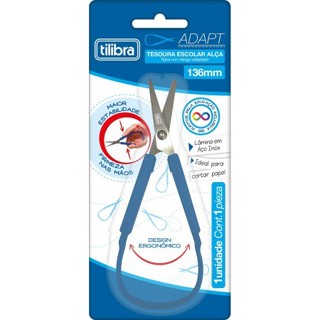 Tesoura Escolar Ergonomica 136mm Alça Adapt em Oferta na Shopee
