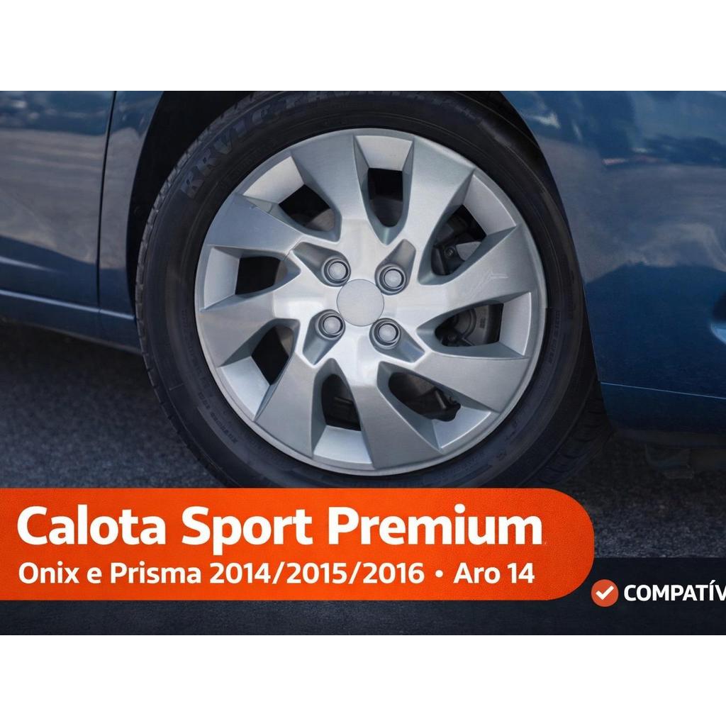 Calota Sport Premium do Onix e Prisma 2014/2015/2016 Roda/Aro14