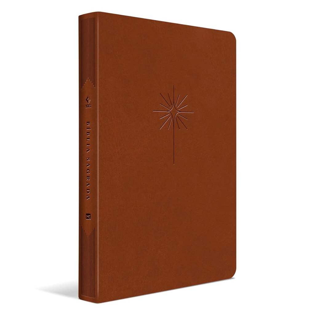 Bíblia Slim Filament  - NVT - Letra Grande - Capa Luxo Marrom em Oferta na Shopee