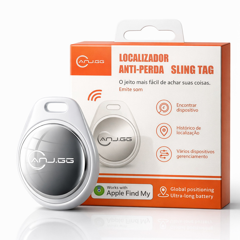 Localizador Anti-Perda Smart Tag Compatível com Apple Find My Bluetooth Som Integrado Bateria Longa Duração  alex