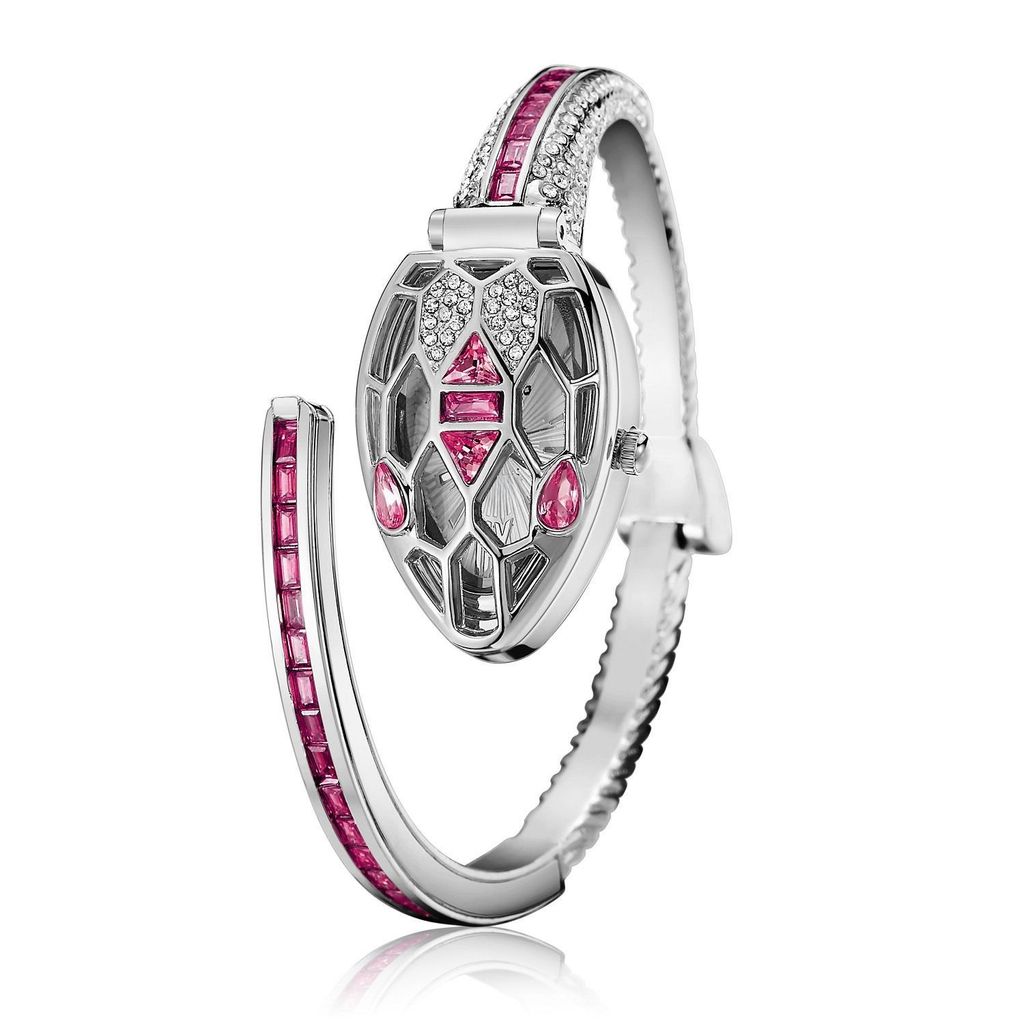Moda feminina relógio cobra relógio diamante pulseira relógio cobra pulseira quartzo relógio aberto relógio de pulso