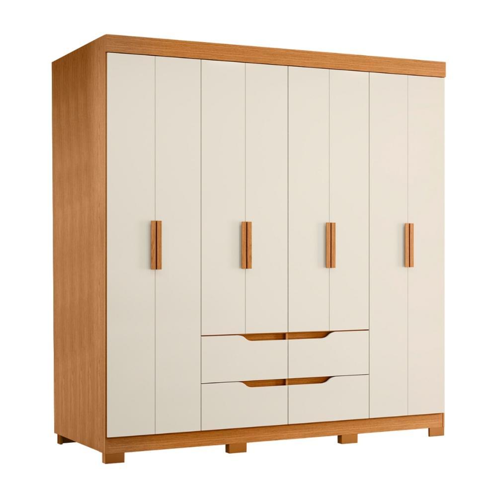 Guarda Roupas Casal 8 Portas 4 Gavetas Mirage em Oferta na Shopee