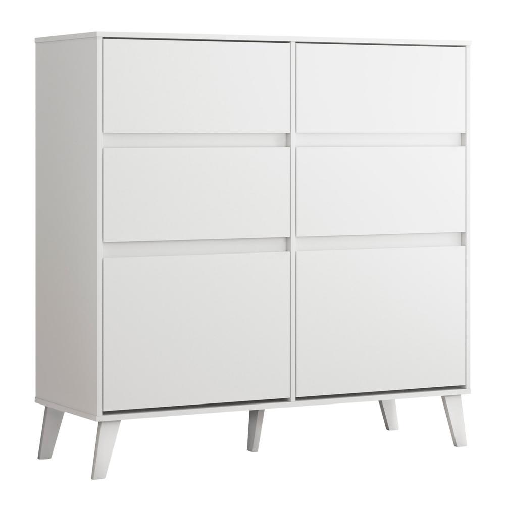 Cômoda Sapateira 4 Gavetas 2 Portas Kansas em Oferta na Shopee