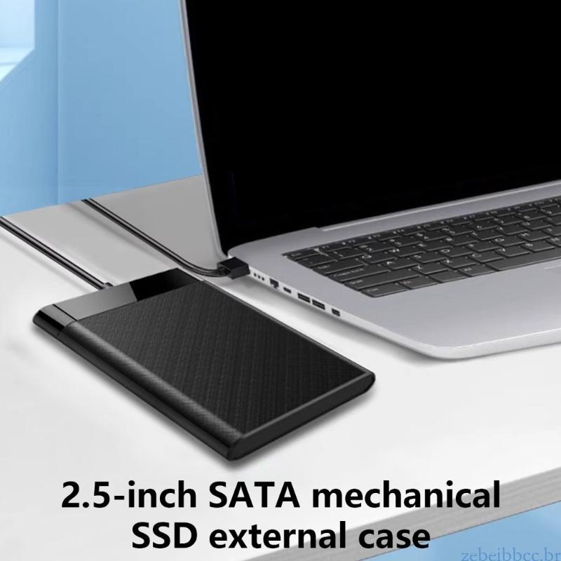 zebeibbcbr Gabinete Disco Rígido USB Type C Para Unidade SATA3 0 2 5 Polegadas Caixa Armazenamento 6 Tb