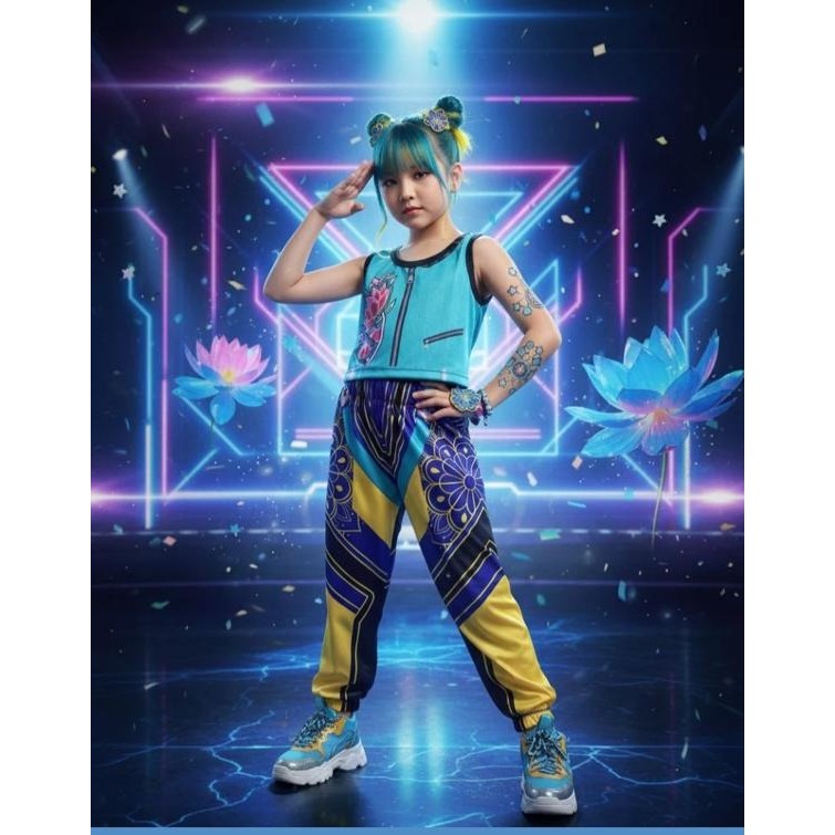Fantasia Guerreira do K-POP Zoey Huntrix Infantil Feminino