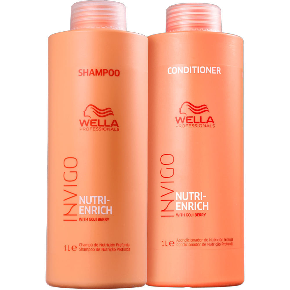 Kit Shampoo e Condicionador Wella Invigo Nutri Enrich 1Lll em Oferta na Shopee