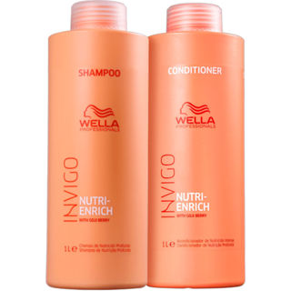 Kit Shampoo e Condicionador Wella Invigo Nutri Enrich 1Lll em Oferta na Shopee