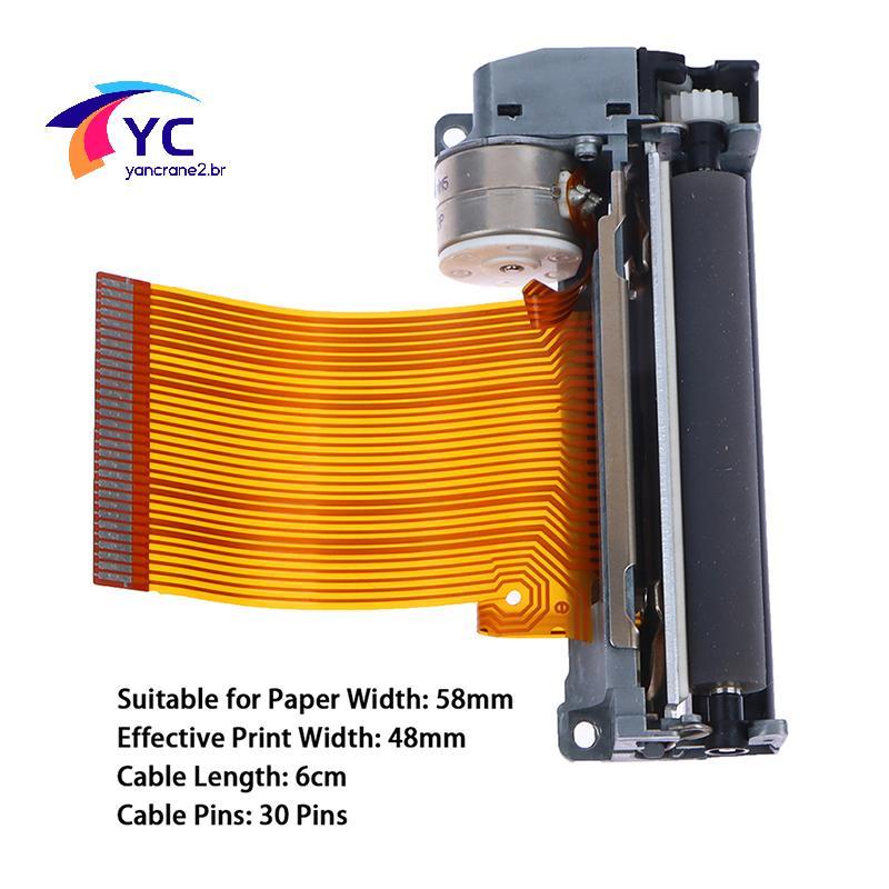 Cabeça De Impressão Original YCBR Para Mecanismo De Impressora Térmica FTP-628MCL101 58mm Cabeçote De Recibo # 50 .