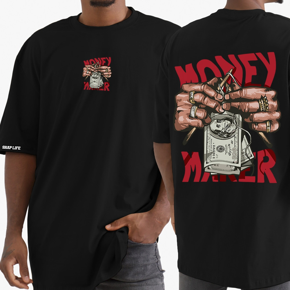 [Camiseta Premium em Algodão Puro]VU Camiseta Estampada Streetwear Oversized Casual - 3438