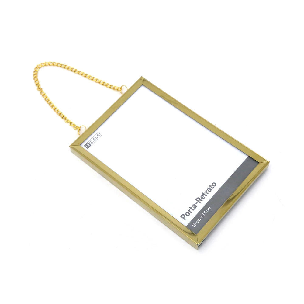 Moldura Le 15,4x10,4cm com Corrente em Oferta na Shopee