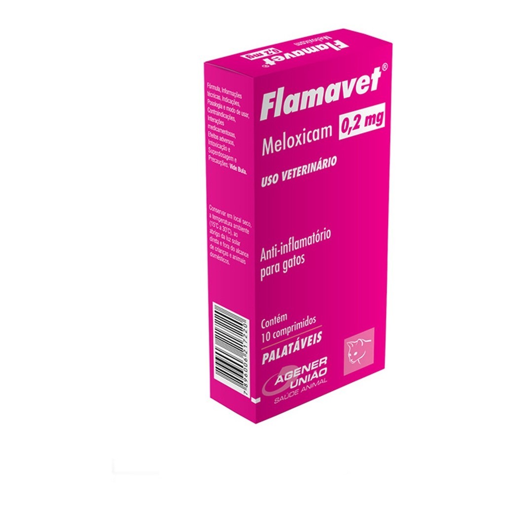 Flamavet 0,2 Mg - C/10 Comprimidos - Gatos