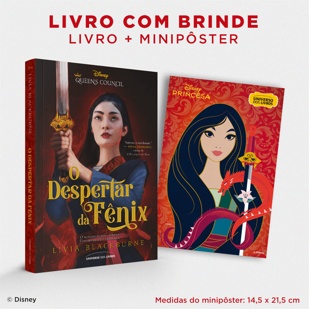Livro - O despertar da fênix - Livro com brinde! - por Livia Blackburne - Editora Universo dos Livros
