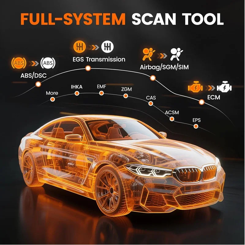 ANCEL BM700 Pro Todos Os Sistemas OBD2 Scanner Para BMW EPB SAS Airbag ABS Óleo CAS Redefinir Leitor De Código De Carro