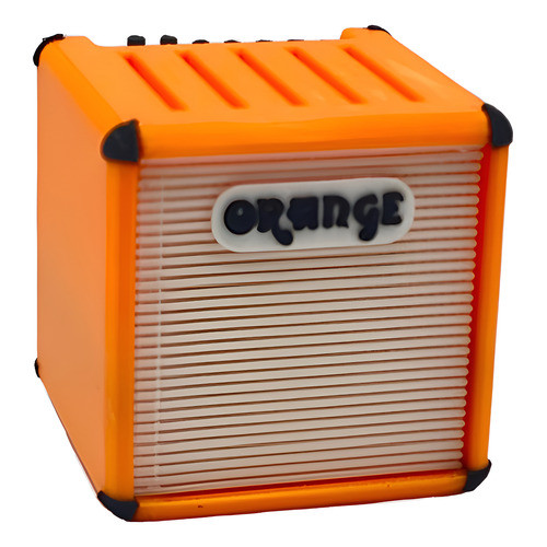Porta 5 Palhetas Mini Amplificador Orange Em 3d Laranja Médio